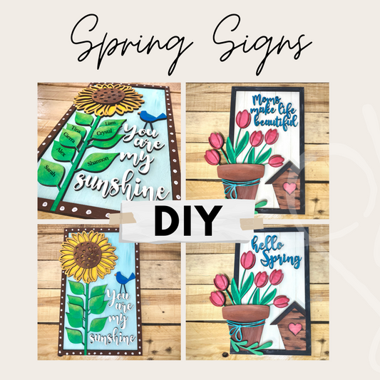 Spring 3D Signs