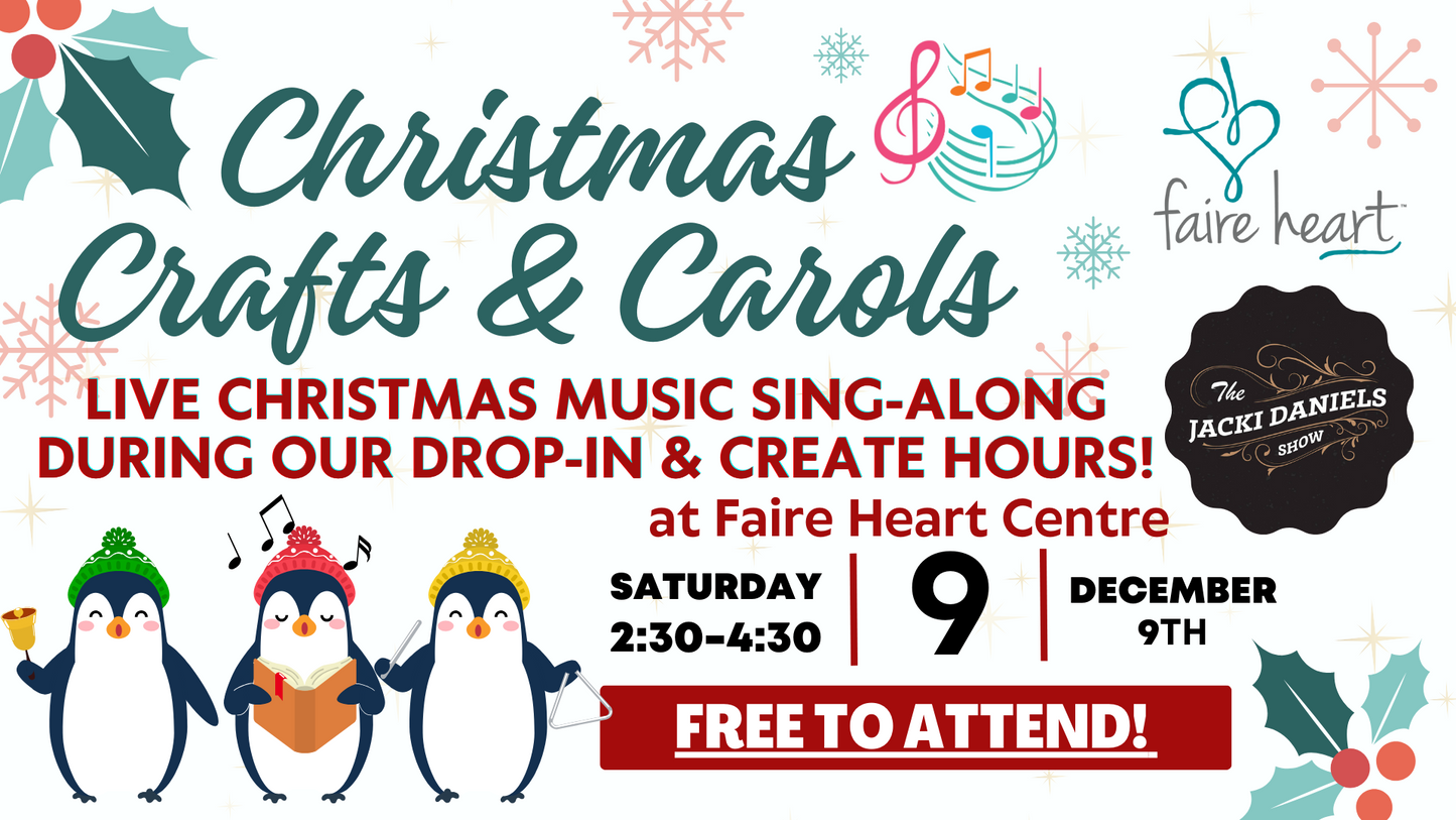December 9th - Christmas Crafts & Carols