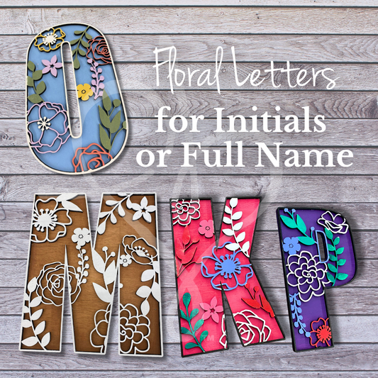 Floral Letter Craft Kit