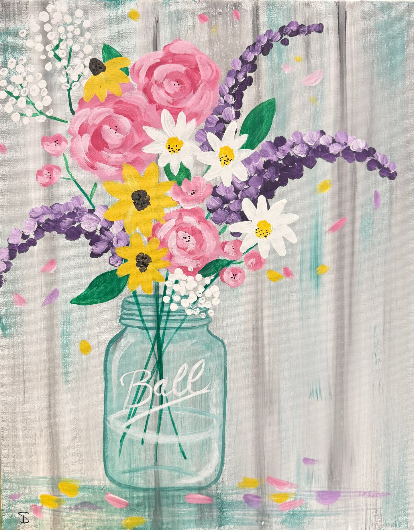 April 28th - Spring Bouquet "Paint & Pour" at Kristi's Pour House