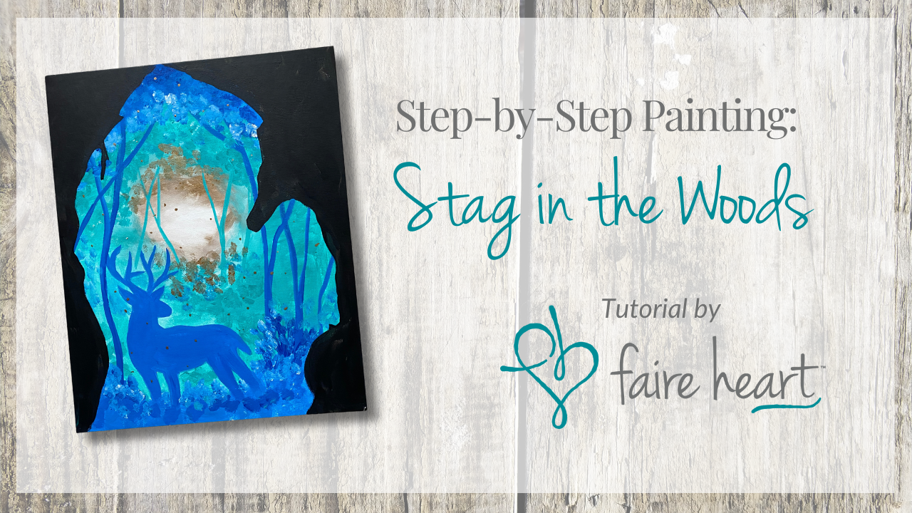 Stag in the Woods Video Tutorial