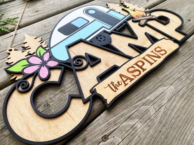 August 23 - DIY Camping Signs at Poncho's Pond Campground!