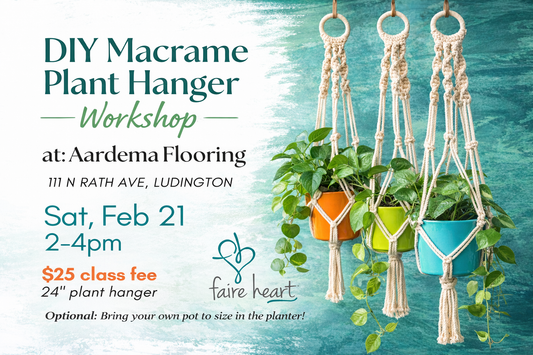 Feb 21 - Macramé Plant Hanger Workshop
