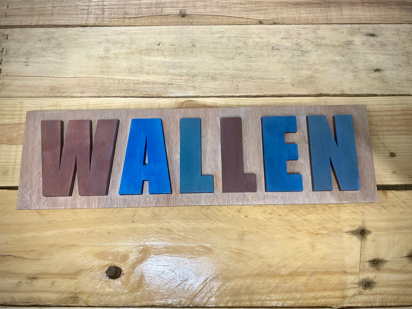 DIY Custom Wooden Name Puzzle
