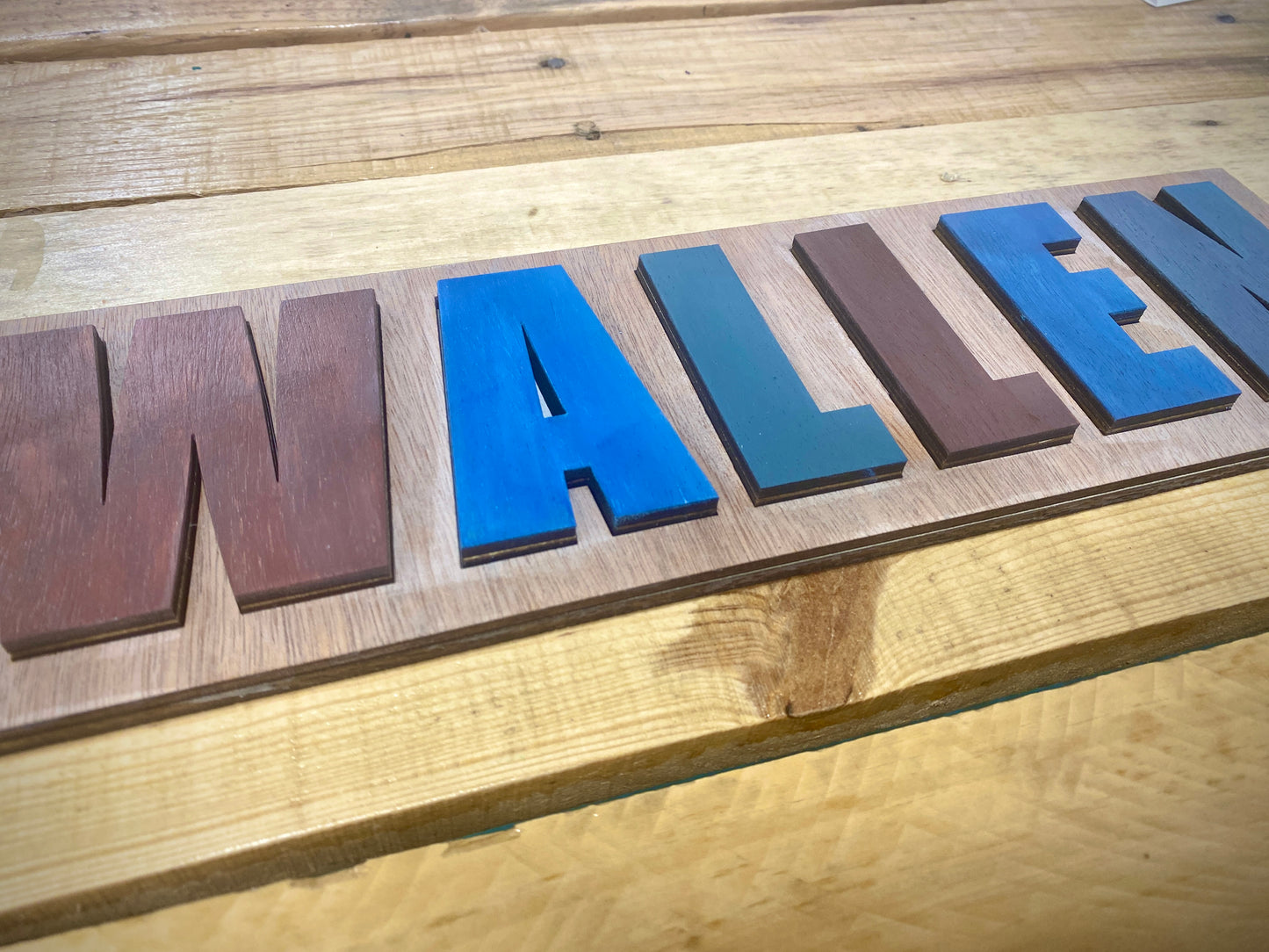 DIY Custom Wooden Name Puzzle