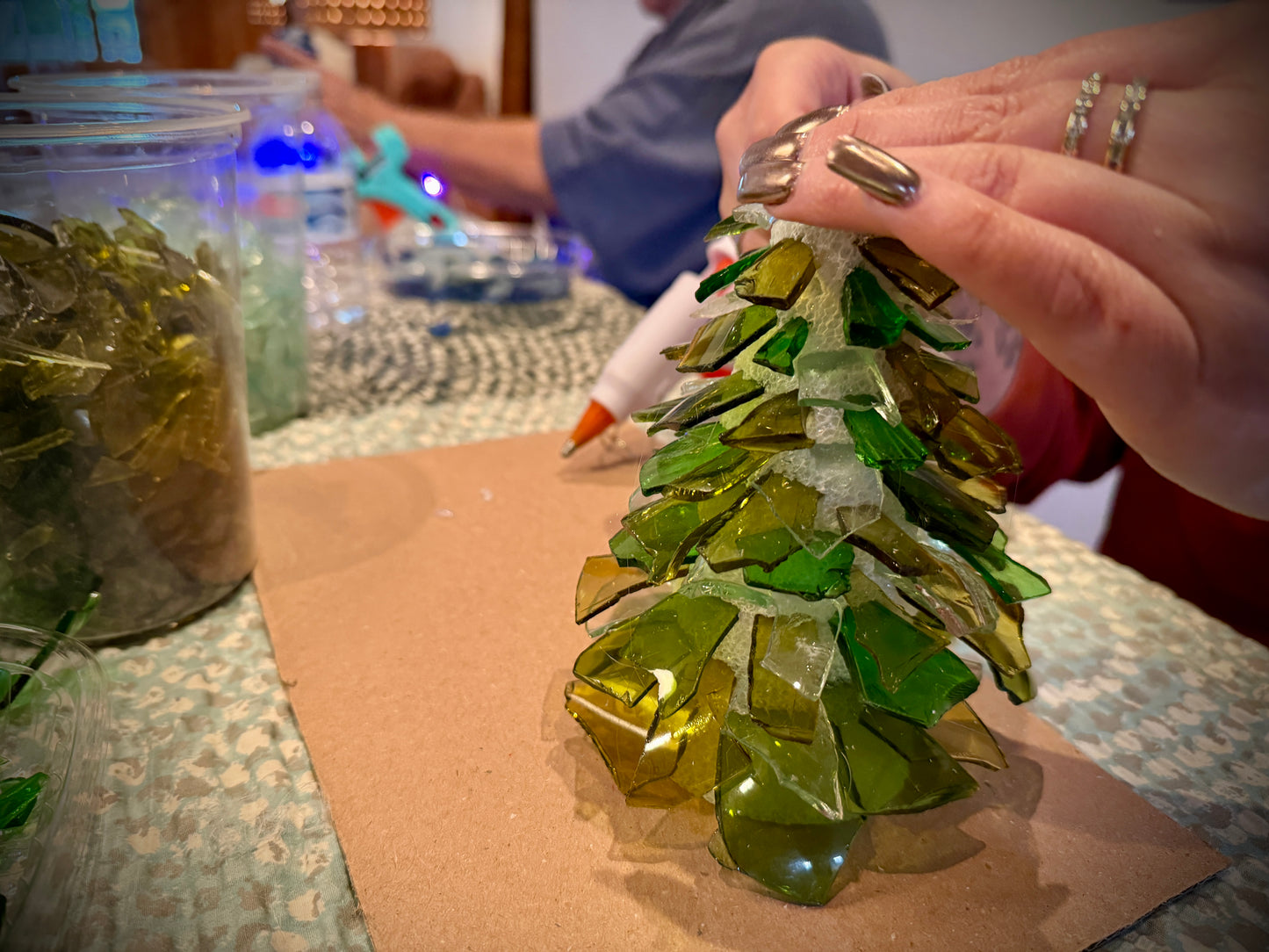 December 18th at Cluck Bucket - DIY Sea Glass Christmas Trees!