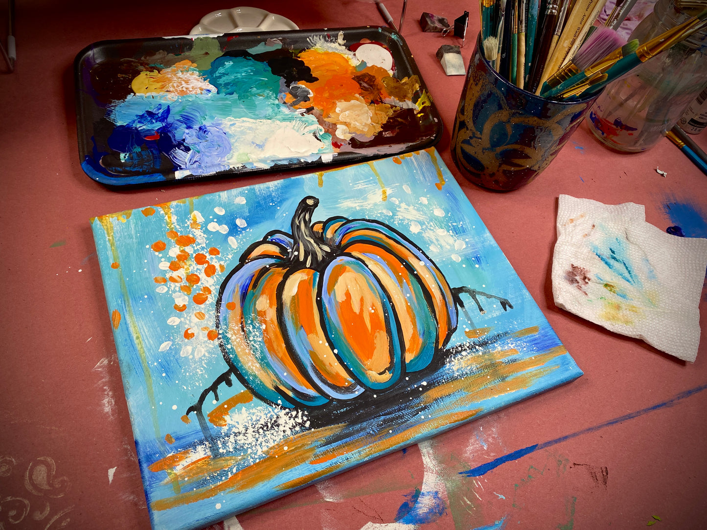 Abstract Pumpkin Video Tutorial