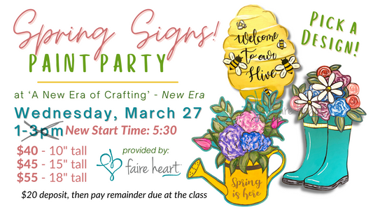 March 27th - DIY Spring Door Hangers at A New Era of Crafting