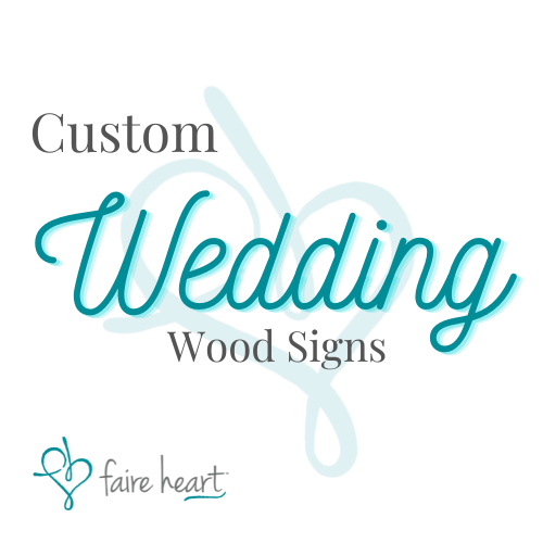 Custom Wedding Wood Sign DEPOSIT
