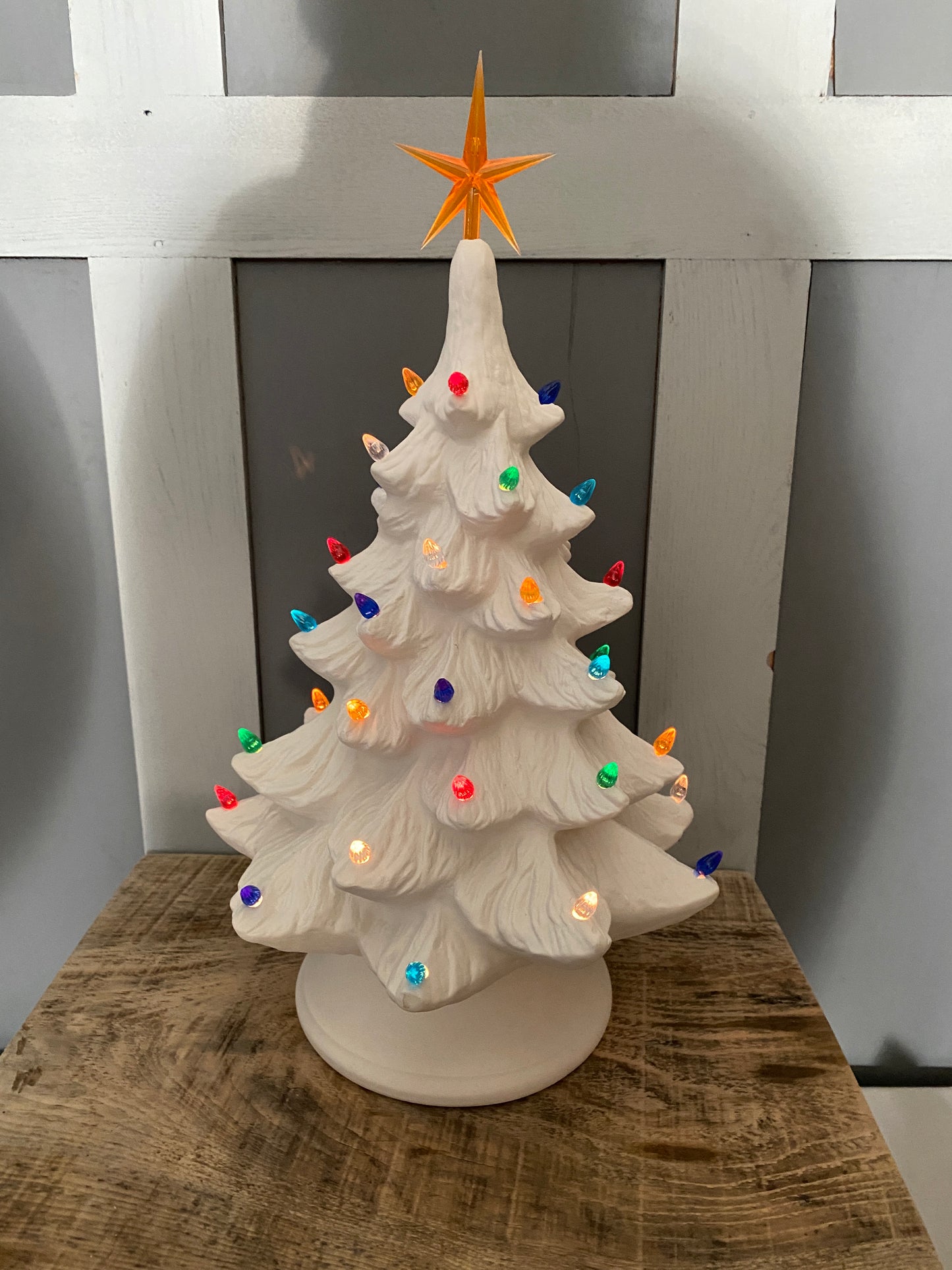 14" Christmas Tree with base & Light