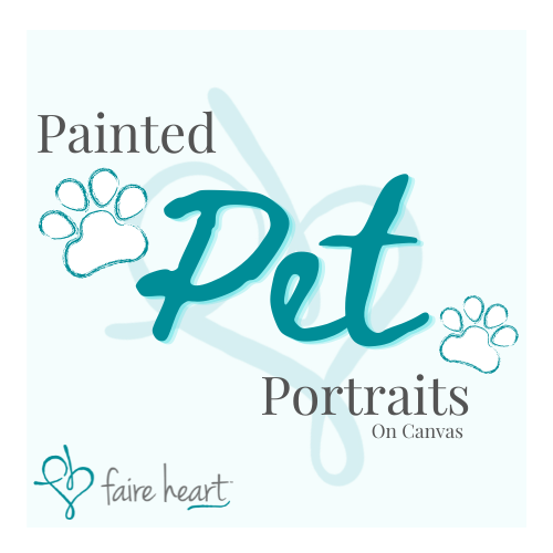 Pet Portrait Canvas Painting DEPOSIT
