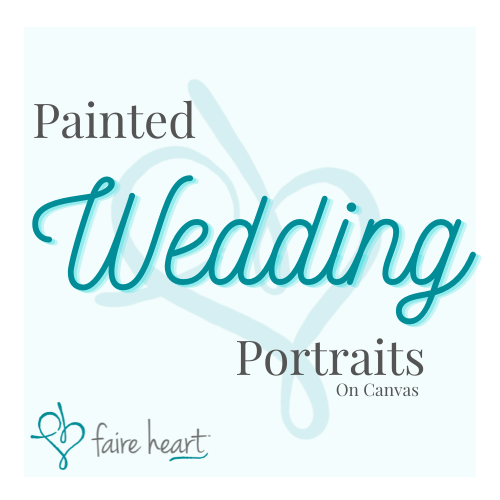 Wedding Portrait Canvas Painting DEPOSIT